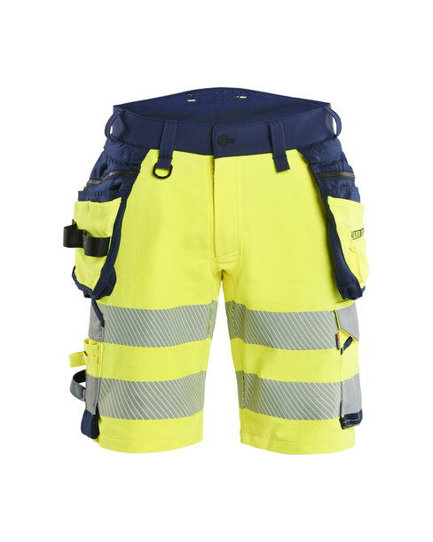 High Vis Shorts 4-Wege-StretchHigh Vis Gelb/Marineblau