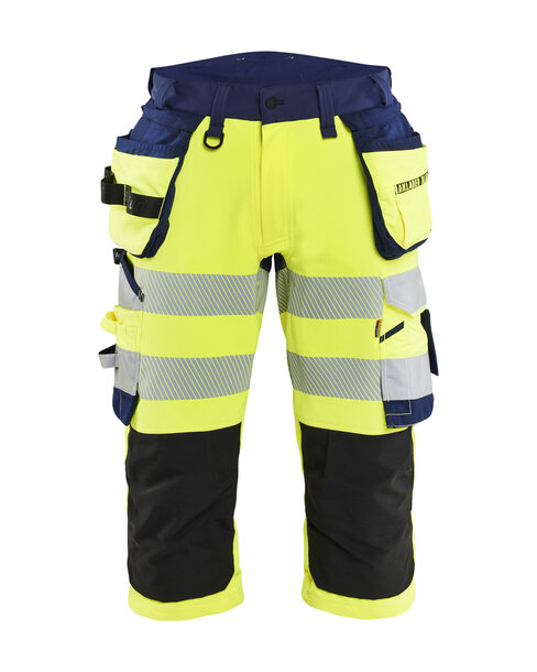 HIGH VIS PIRATENHOSE 4-WEGE STRETCH High Vis Gelb/Marineblau