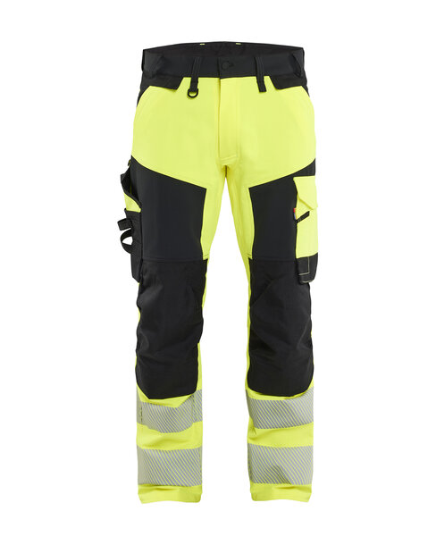 High Vis Arbeitshose 4-Wege-Stretch High Vis Gelb/Schwarz