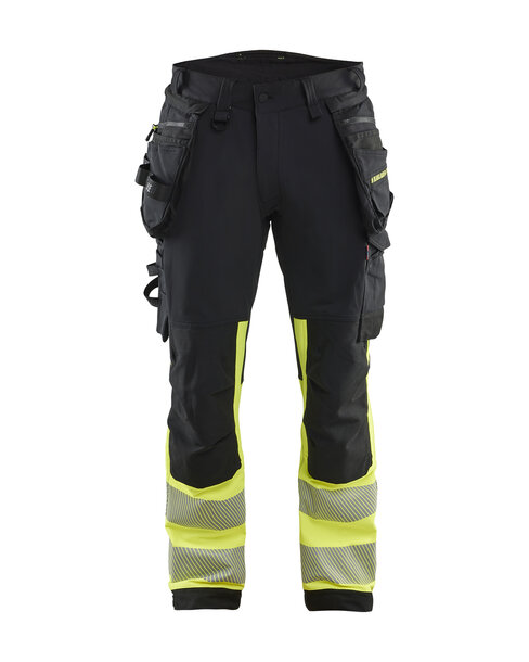 High Vis Hose 4-Wege-StretchSchwarz/Gelb