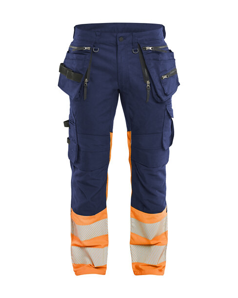 High Vis Hose Stretch Marineblau/Orange