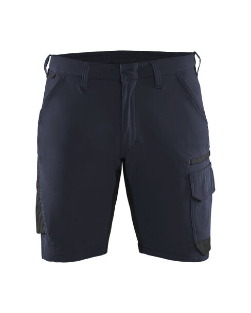 Service Shorts 4-Wege-Stretch Dunkel Marineblau/Schwarz