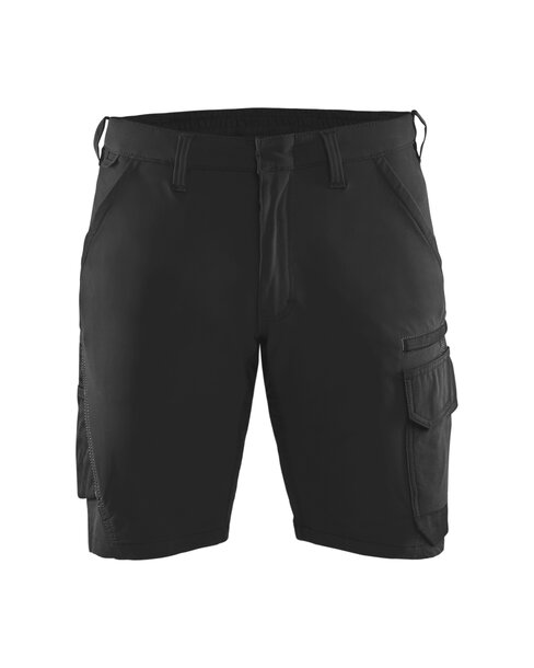 Service Shorts 4-Wege-Stretch Schwarz/Dunkelgrau