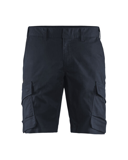 Industrie Shorts Stretch Dunkel Marineblau/Schwarz