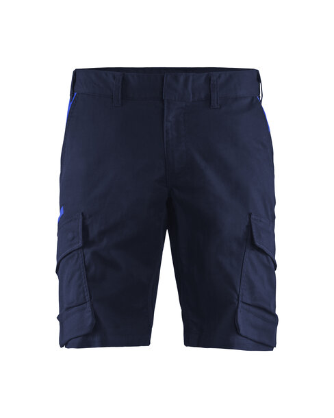 Industrie Shorts Stretch Marineblau/Kornblau