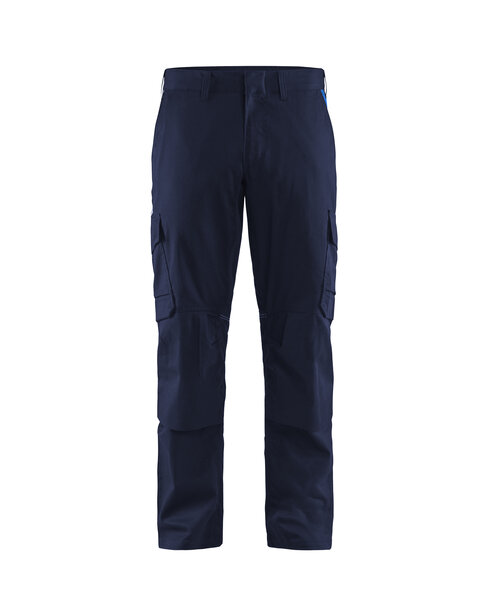 Industrie Arbeitshose Stretch mit Kniepolstertaschen Marineblau/Kornblau