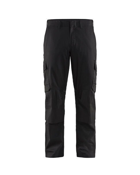 Industrie Arbeitshose Stretch mit Kniepolstertaschen Schwarz