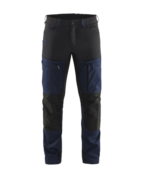 Service Arbeitshose mit Stretch Dunkel Marineblau/Schwarz