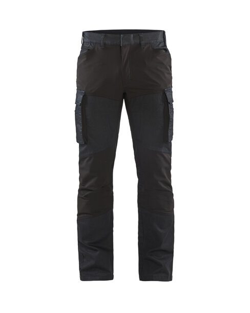 Service Arbeitshose Denim Stretch Marineblau/Schwarz