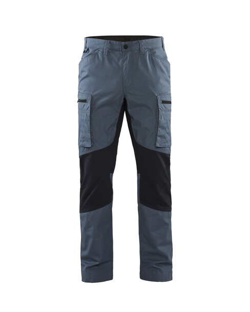 Service Arbeitshose Stretch Taubenblau/Dunkel Marineblau
