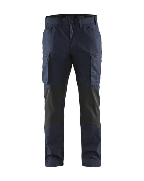 Service Arbeitshose Stretch Dunkel Marineblau/Schwarz
