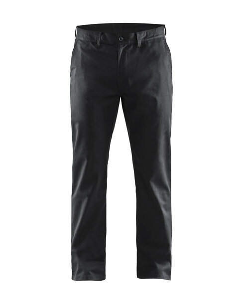 Chinohose Stretch Schwarz