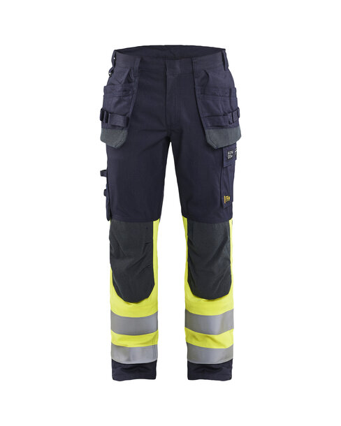 Multinorm Arbeitshose Inhärent APC 2 Marineblau/ High Vis Gelb