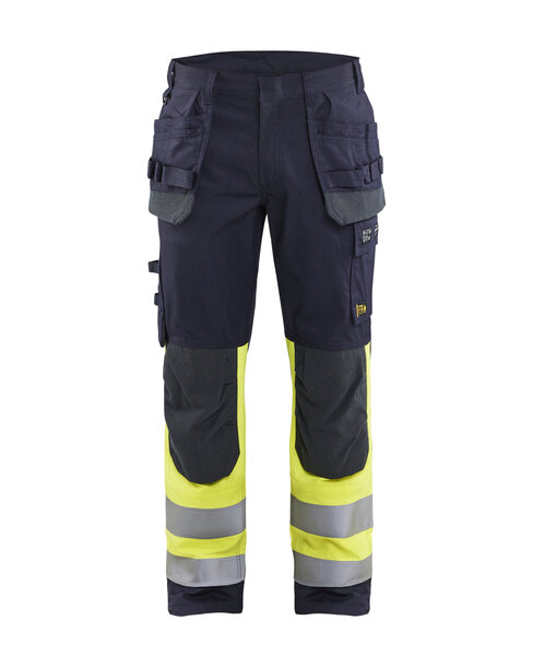 Multinorm Arbeitshose Inhärent Marineblau/ High Vis Gelb
