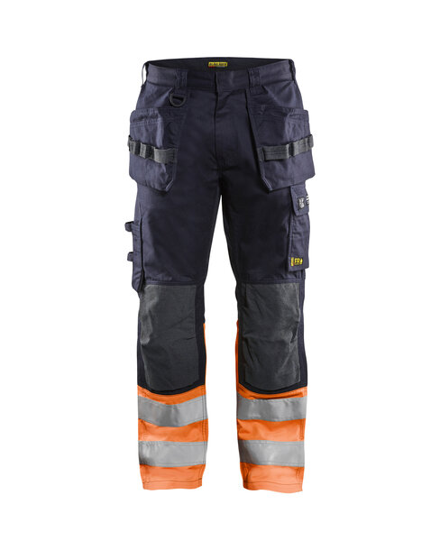 Multinorm Arbeitshose Inhärent Marineblau/Orange