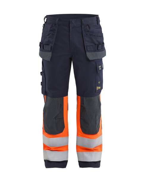 Multinorm Arbeitshose Inhärent Marineblau/Orange