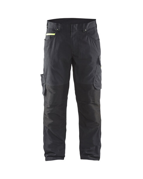 Service Arbeitshose mit Stretch Schwarz/Gelb