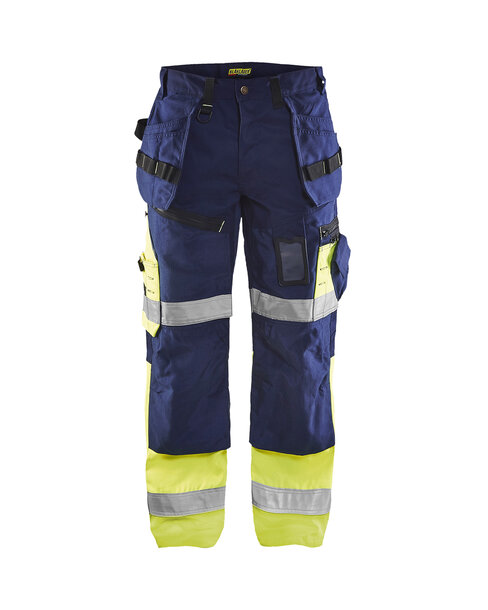High Vis Arbeitshose X 1500 Marineblau/ High Vis Gelb