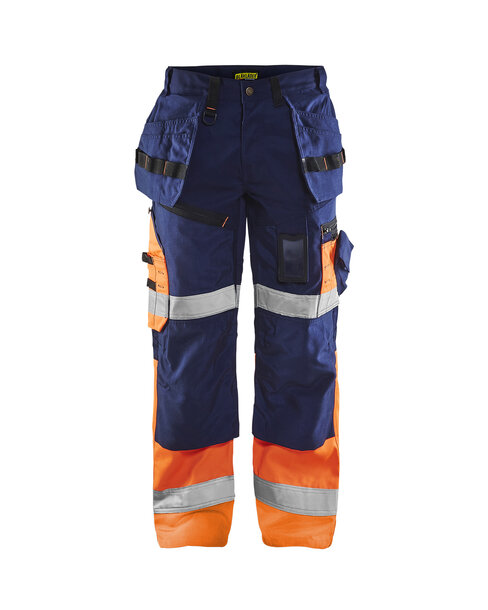 High Vis Arbeitshose X 1500 Marineblau/Orange