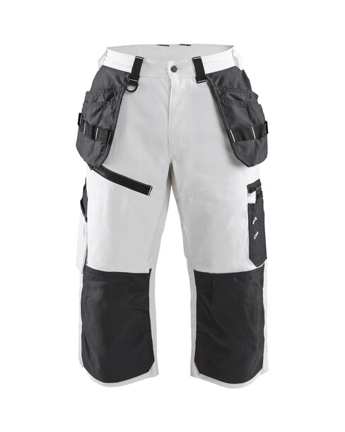 X1500 Maler Piraten Shorts Weiß/Dunkelgrau