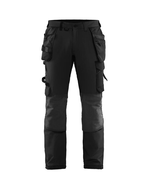 Handwerker Arbeitshose 4-Wege-Stretch Schwarz/Dunkelgrau