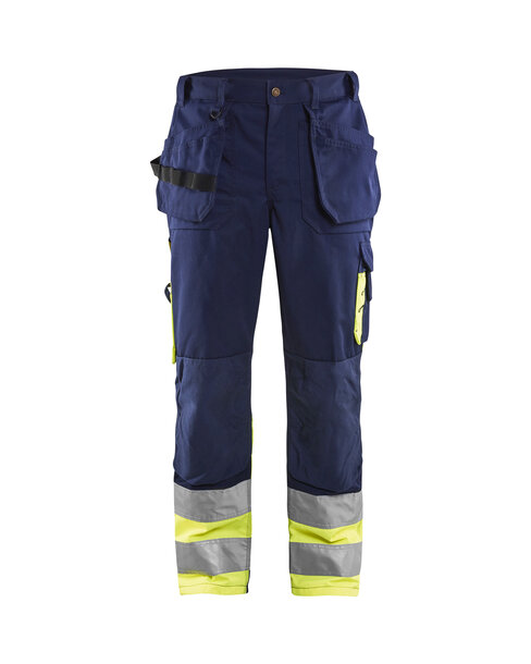 High Vis Arbeitshose Marineblau/ High Vis Gelb