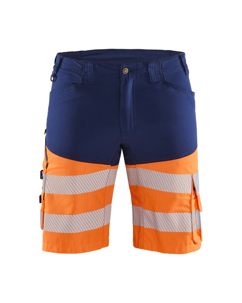 High Vis Shorts mit Stretch Marineblau/Orange