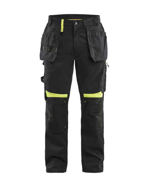 Handwerker Arbeitshose Schwarz/Gelb
