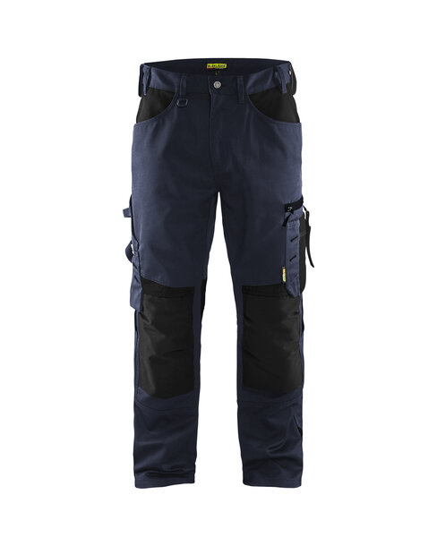 Handwerker Arbeitshose ohne Nageltaschen Dunkel Marineblau/Schwarz
