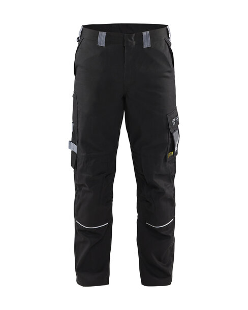 Flammschutz Arbeitshose Schwarz/Grau