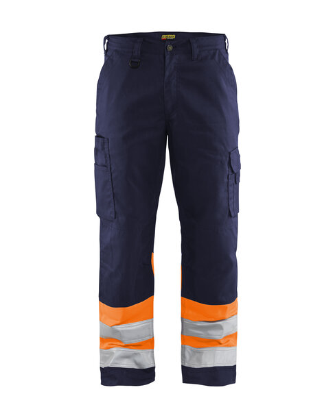 High Vis Arbeitshose Marineblau/Orange