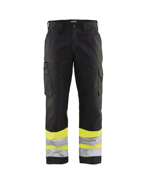 High Vis Arbeitshose Schwarz/Gelb