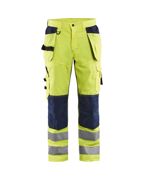 High Vis Arbeitshose mit Ventilationseffekt High Vis Gelb/Marineblau
