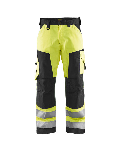 High Vis Arbeitshose ohne Nageltaschen High Vis Gelb/Schwarz