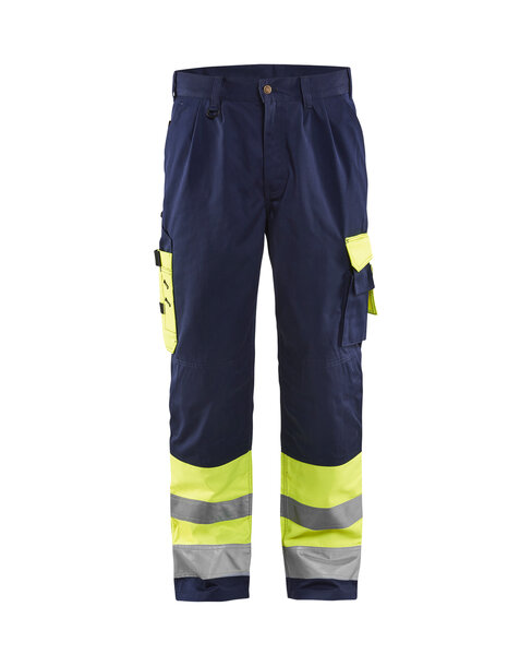 High Vis Arbeitshose High Vis Gelb/Marineblau