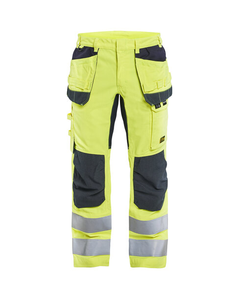 Multinorm Arbeitshose Inhärent mit Stretch High Vis Gelb/Marineblau