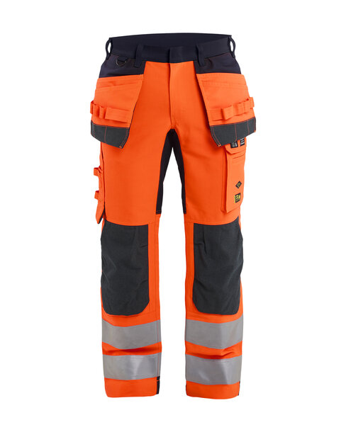 Multinorm Arbeitshose Inhärent mit Stretch High Vis Orange/Marineblau