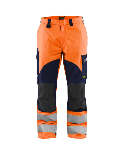 Multinorm Arbeitshose Inhärent High Vis Orange/Marineblau