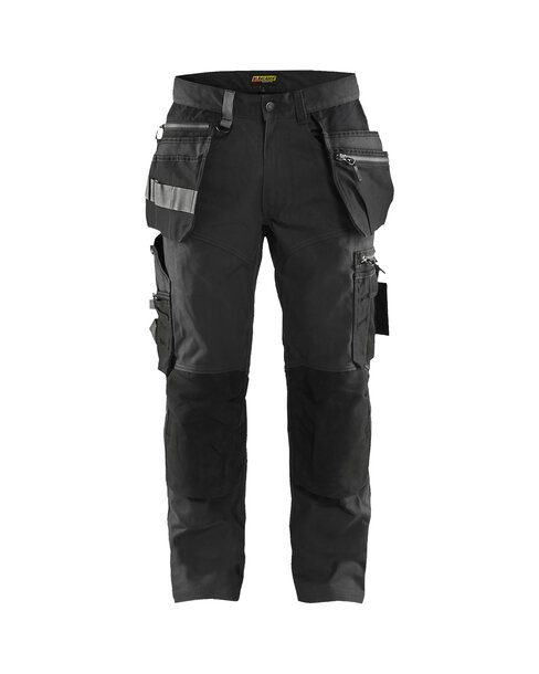 Handwerker Arbeitshose mit Stretch Dunkelgrau/Schwarz