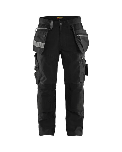 Handwerker Arbeitshose mit Stretch Schwarz