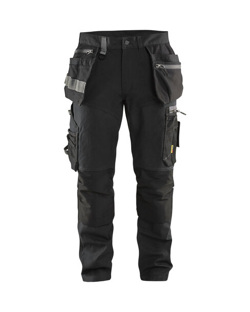 Handwerker Arbeitshose mit Stretch Schwarz