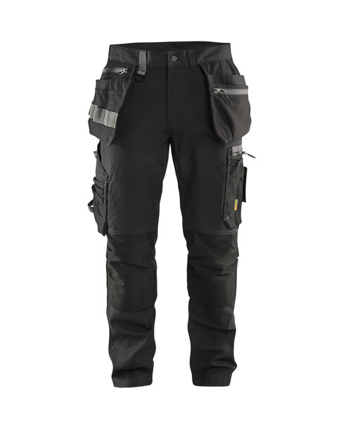 Handwerker Arbeitshose mit Stretch Schwarz