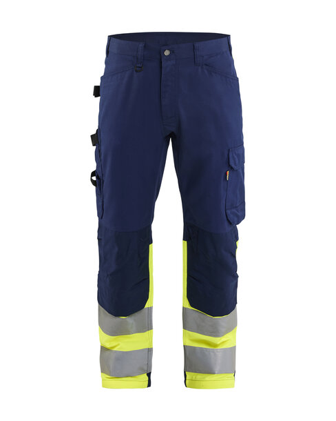 High Vis Arbeitshose Marineblau/ High Vis Gelb