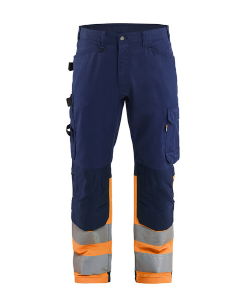 High Vis Arbeitshose Marineblau/Orange