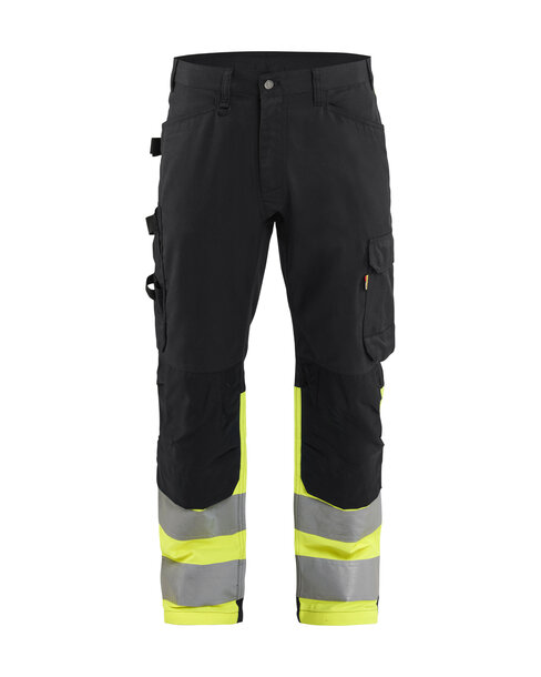 High Vis Arbeitshose Schwarz/High Vis Gelb