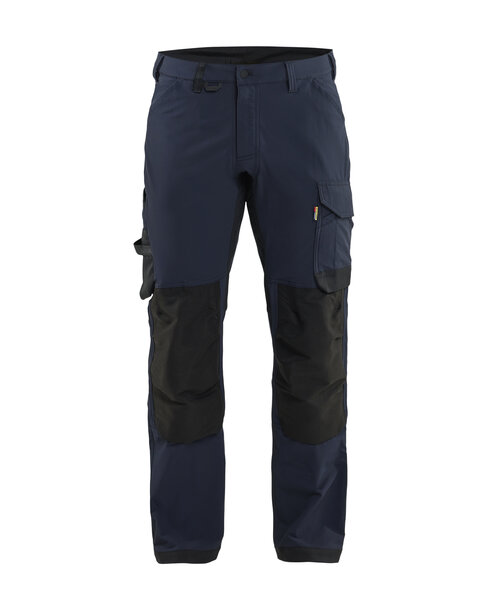 Handwerker Arbeitshose Stretch 4-Wege-Stretch Dunkel Marineblau