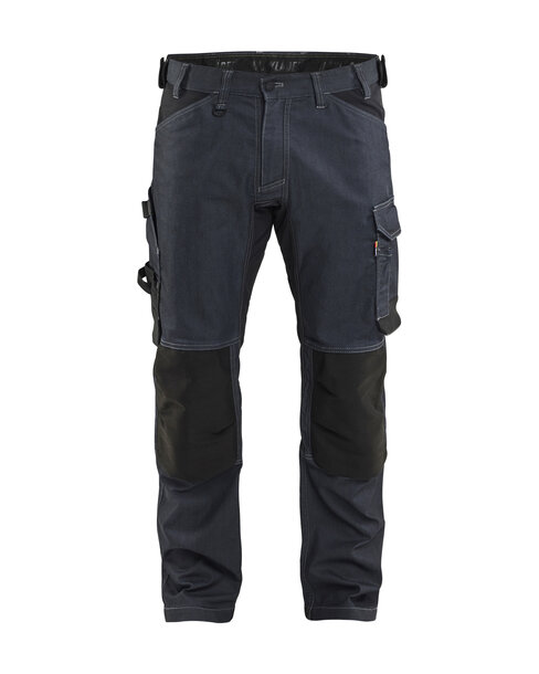 Handwerker Arbeitshose mit Stretch Marineblau/Schwarz