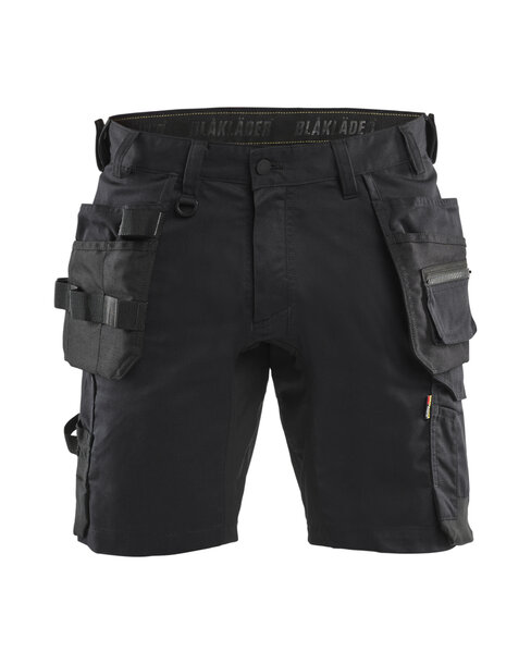 Handwerker Shorts mit StretchSchwarz