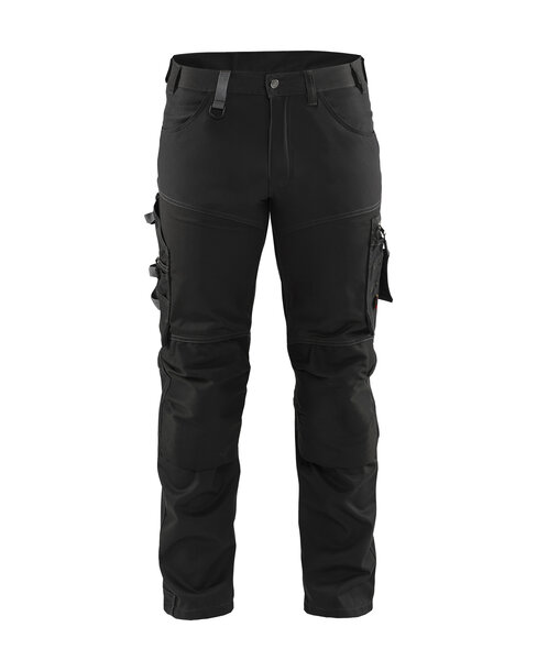Handwerker Arbeitshose mit Stretch Schwarz