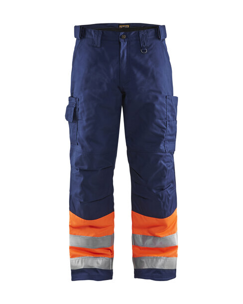 High Vis Arbeitshose High Vis Orange/Marineblau